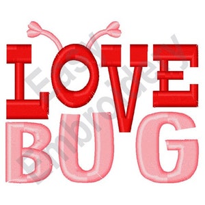 Love Bug - Maschinenstickdatei