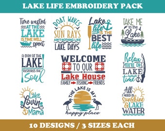 Lake Life (10 Designs) - Machine Embroidery Designs Bundle