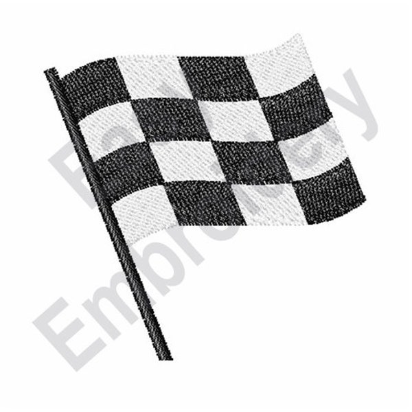 Checkered Flag - Machine Embroidery Design