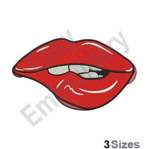 Bite Lip - Machine Embroidery Design