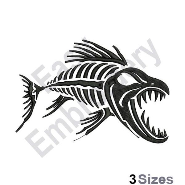 Shark Skeleton - Machine Embroidery Design