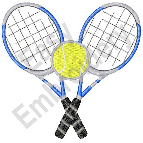 Mini Tennis Rackets Machine Embroidery Design 3 Sizes Etsy