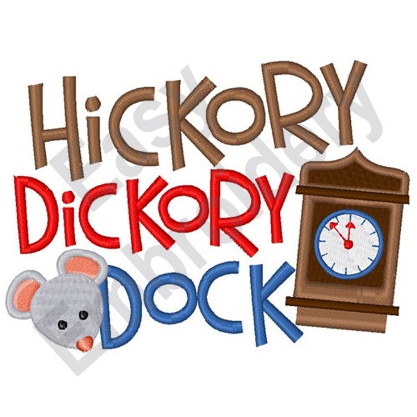 Hickory Dickory Dock Patches Etsy