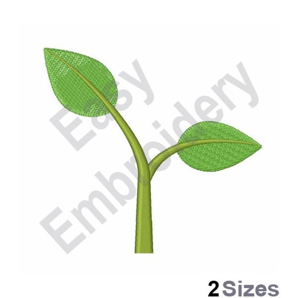 Seedling Plant - Machine Embroidery Design