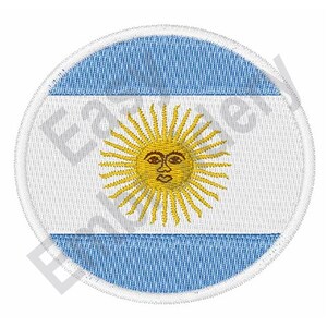 Argentina Flag - Machine Embroidery Design