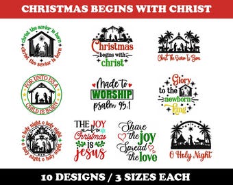 The Joy of Christmas (10 Designs) - Machine Embroidery Bundle