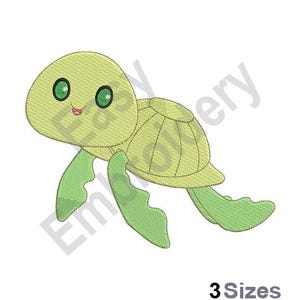 Turtle - Machine Embroidery Design - 3 Sizes