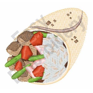 Burrito - Machine Embroidery Design