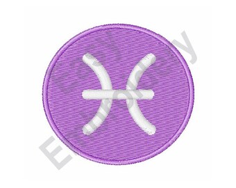 Pisces Symbol - Machine Embroidery Design