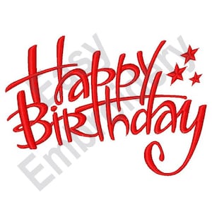 Alles Gute zum Geburtstag - Maschinenstickerei-Design