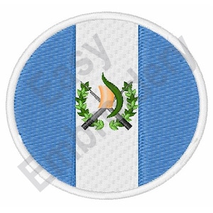 Guatemala Flag - Machine Embroidery Design