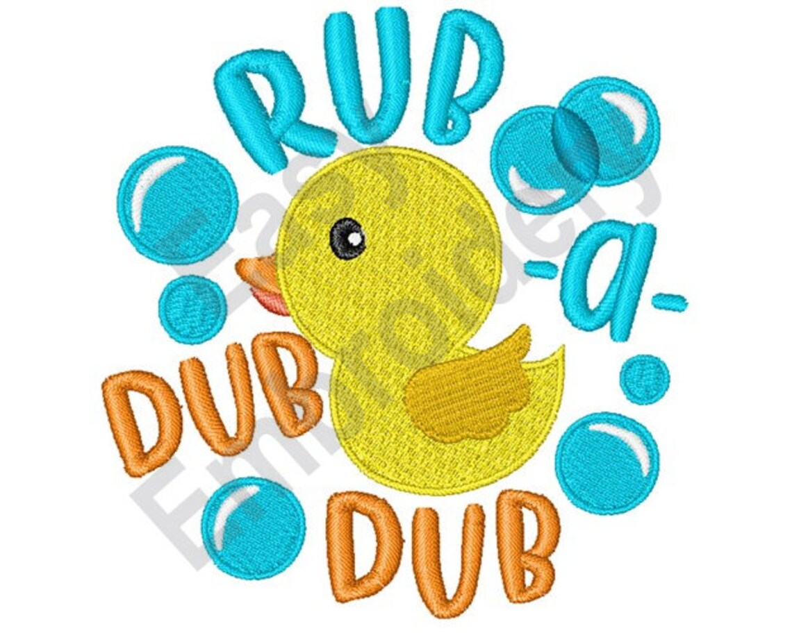 Nursery Rhyme Rub A Dub Machine Embroidery Design - Etsy