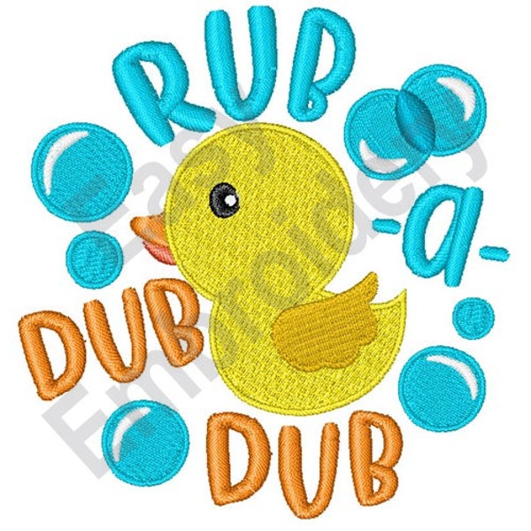 Nursery Rhyme - Rub A Dub - Machine Embroidery Design