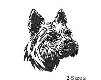West Highland White Terrier - Maschinenstickerei - 3 Größen