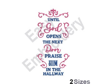 Praise the God - Machine Embroidery Design