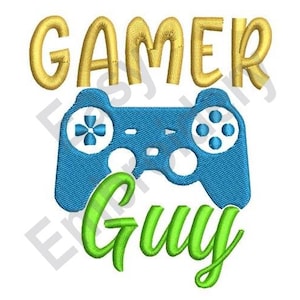 Gamer Guy - Machine Embroidery Design