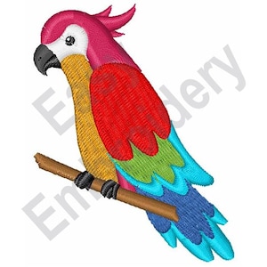 Colorful Parrot - Machine Embroidery Design