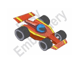 Auto da corsa - disegno di ricamo a macchina