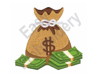 Bolsa de dinero - Diseño de bordado a máquina
