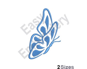 Butterfly Flying Outline - Machine Embroidery Design
