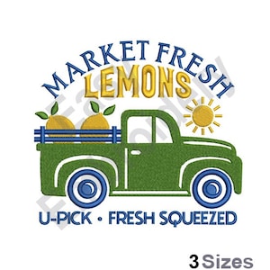 Fresh Lemons - Machine Embroidery Design