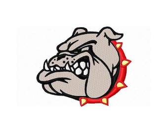 Bulldog Mascot - Machine Embroidery Design