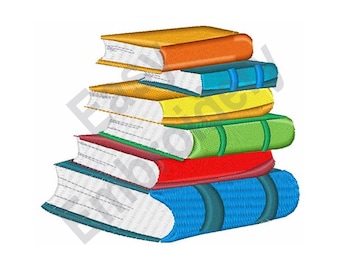 Stack Of Books - Machine Embroidery Design