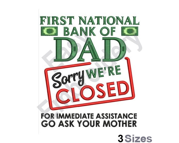 Clintons Vatertagskarte – Bank Of Dad, Best Dad Ever Mit Persönlicher Nachricht