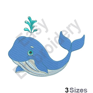 Whale - Machine Embroidery Design