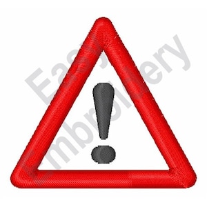 Peut inclure: Un panneau de signalisation triangulaire rouge avec un point d'exclamation noir à l'intérieur. Le panneau est un symbole de sécurité courant.