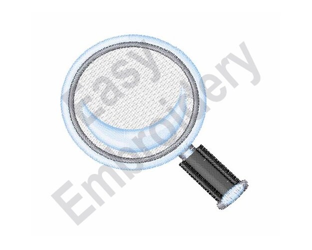 Magnifying Glass Machine Embroidery Design Etsy