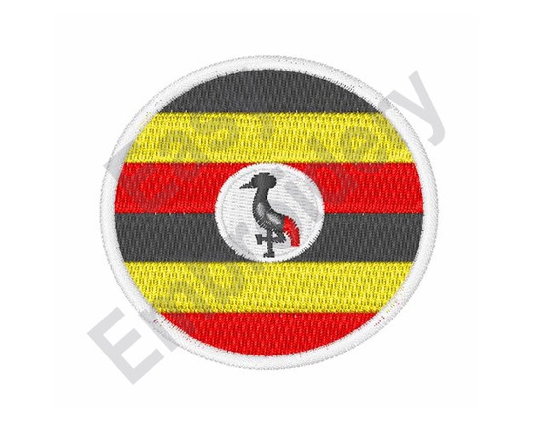 Uganda Flag Machine Embroidery Design Etsy