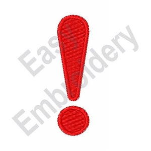Exclamation - Machine Embroidery Design