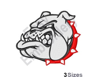 Bulldog Head - Machine Embroidery Design