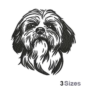 Maltese - Machine Embroidery Design - 3 Sizes