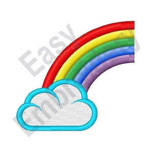 Rainbow Cloud - Machine Embroidery Design