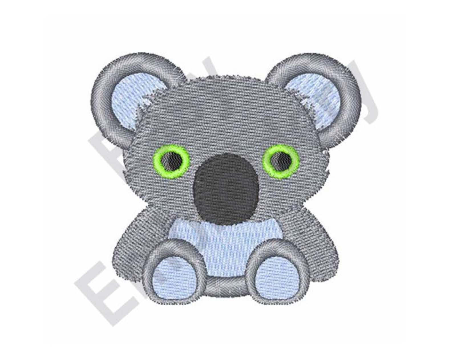 Koala Bear Machine Embroidery Design Etsy Polska