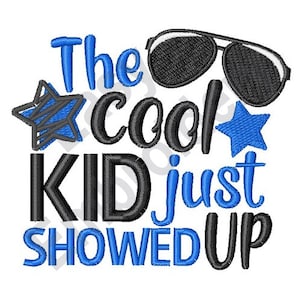 Cool Kid - Machine Embroidery Design