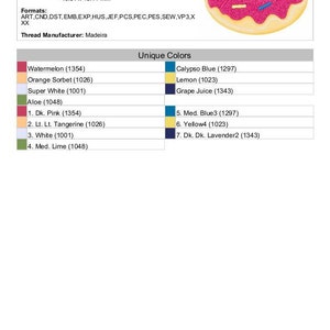 donut- Machine Embroidery Design image 2