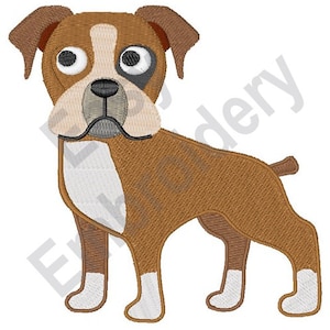 Boxer Dog - Machine Embroidery Design