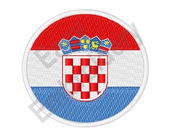 Croatia Flag - Machine Embroidery Design