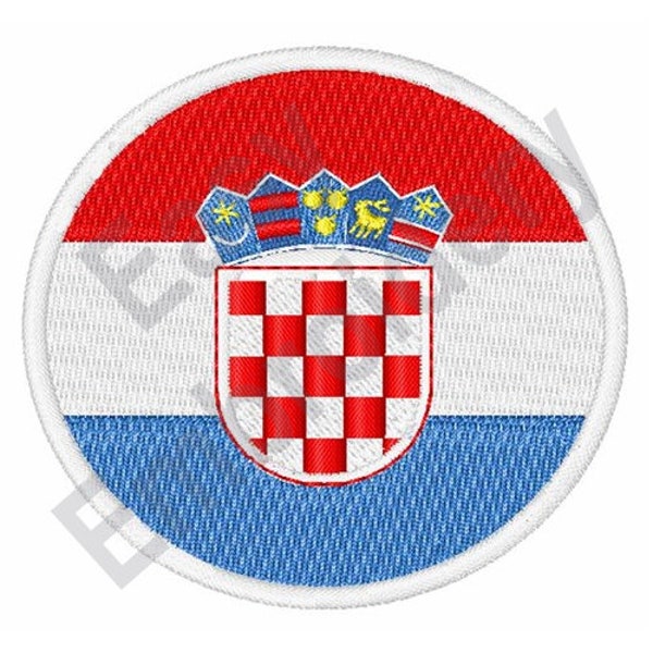 Croatia Flag - Machine Embroidery Design