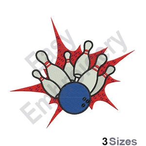 Bowling - Machine Embroidery Design