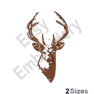 Buck Head Outline - Machine Embroidery Design