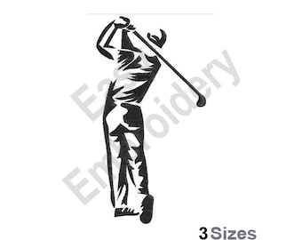 ゴルファー - 機械刺繍デザイン - 3 サイズ - Etsy 日本
