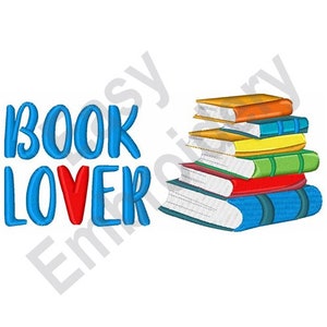 Book Lover - Machine Embroidery Design