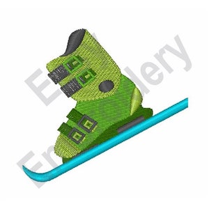 Ski Boot - Machine Embroidery Design