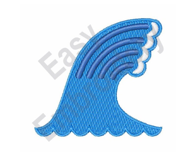 Ocean Wave Machine Embroidery Design Etsy Australia