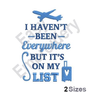 On My List - Machine Embroidery Design