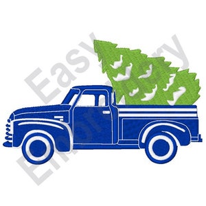 Christmas Tree Farm Truck - Machine Embroidery Design, Christmas embroidery